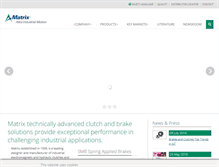 Tablet Screenshot of matrix-international.com